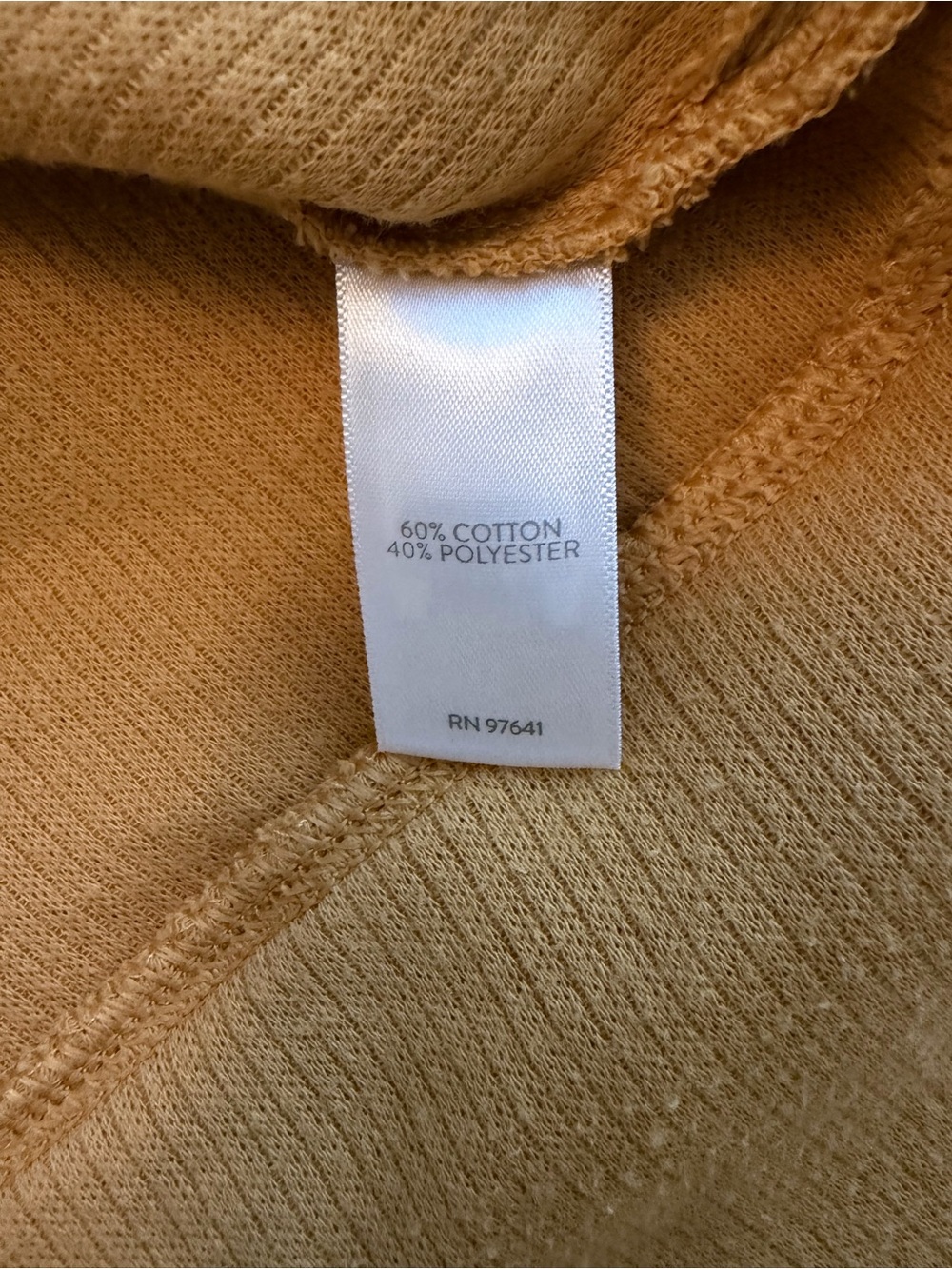 J. Jill Mustard Waffle Knit Tunic Hoodie Pullover Size L - Picture 5 of 11